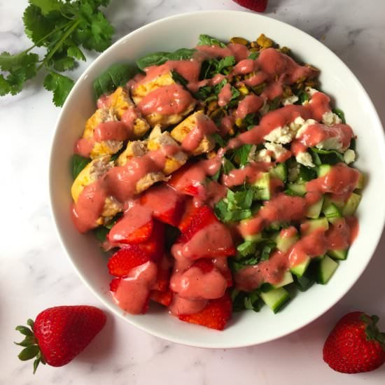 Orange Chicken Salad w/Strawberries