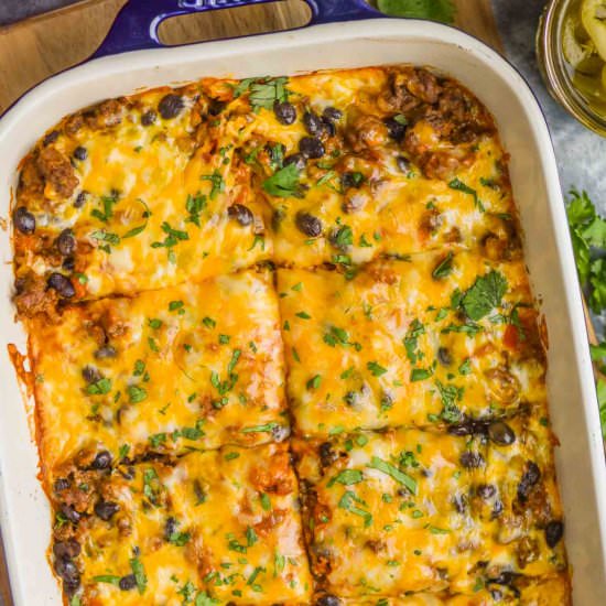 Beef Enchilada Casserole