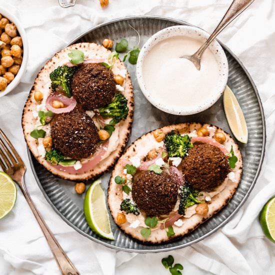 Sweet Potato Falafel Wrap