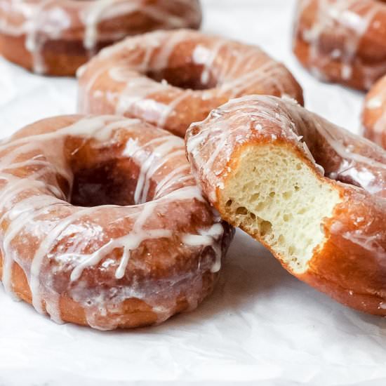 Donuts with Vanilla Bean Glaze