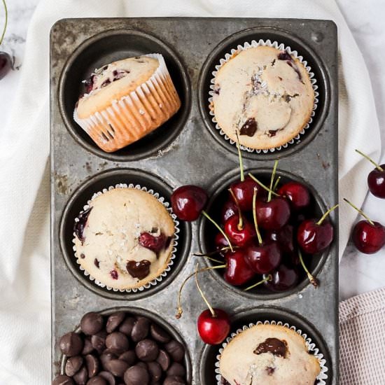 Chocolate Cherry Muffins