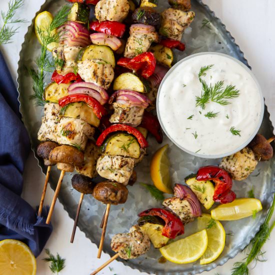 Greek Chicken Kabobs