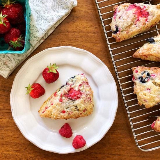 Mixed Berry Scones