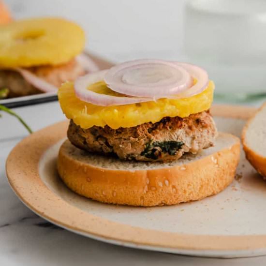 Easy Pineapple Turkey Burgers
