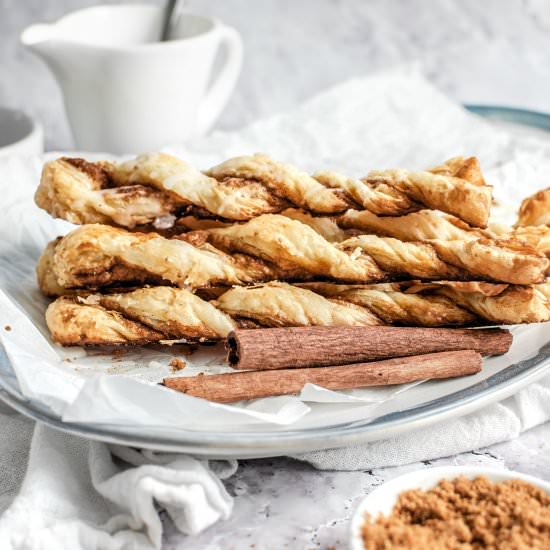 Puff Pastry Cinnamon Twists