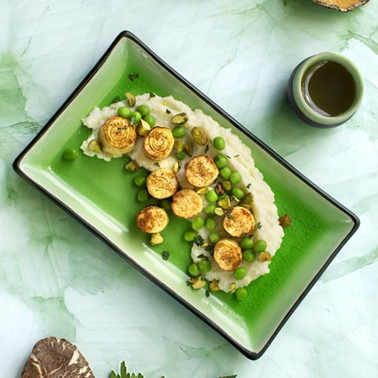 Seared Hearts of Palm Scallops