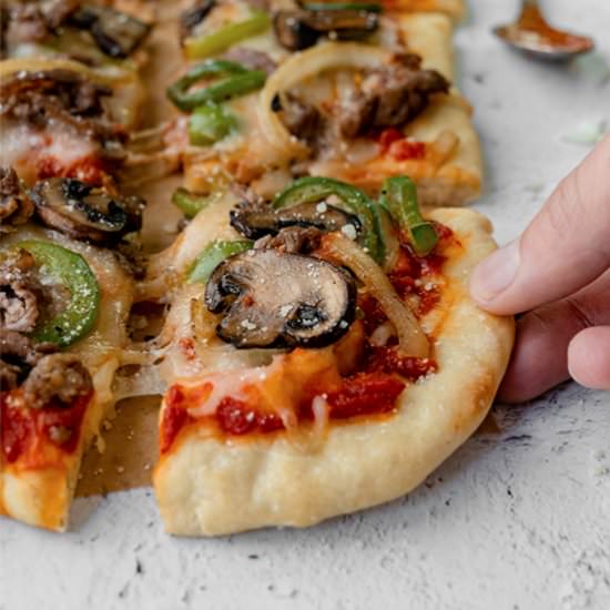 Philly Cheesesteak Pizza