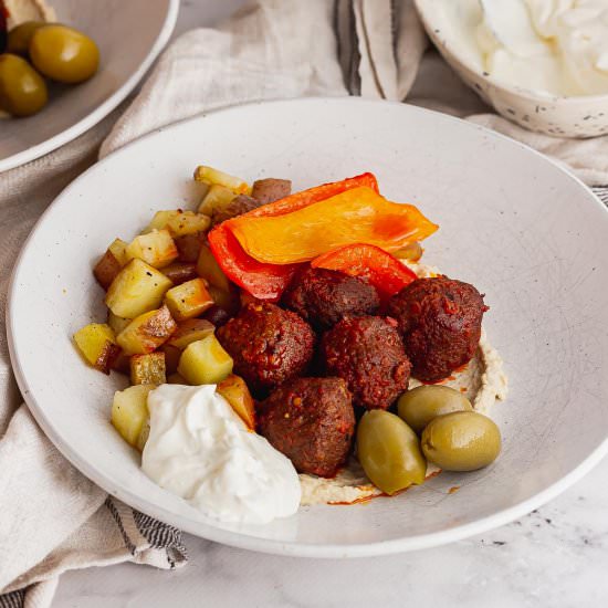 Spicy Meatballs with Potatoes