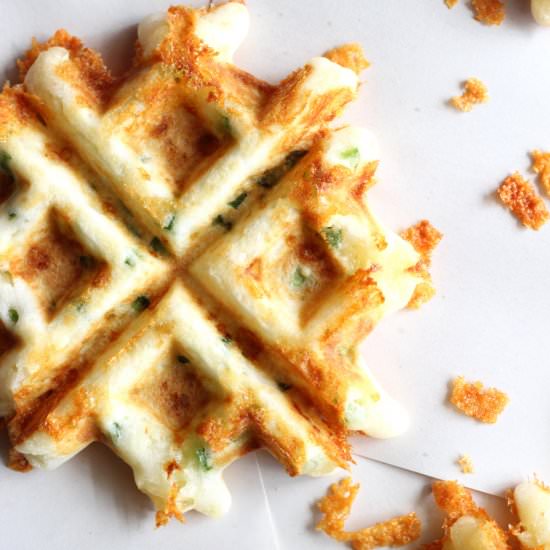 Jalapeno Cheddar gluten free waffle