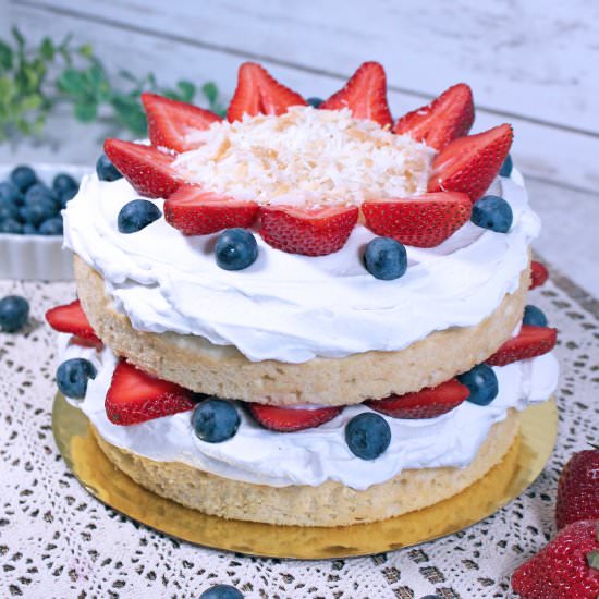 Coconut Strawberry Shortcake