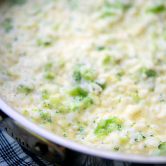 Broccoli Cheese Risotto