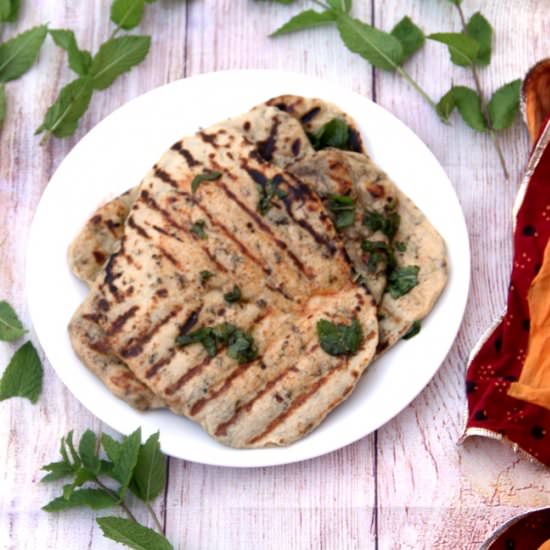 Vegan Naan with Mint