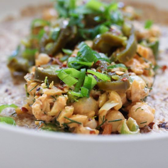 Vegan non tuna chickpea salad