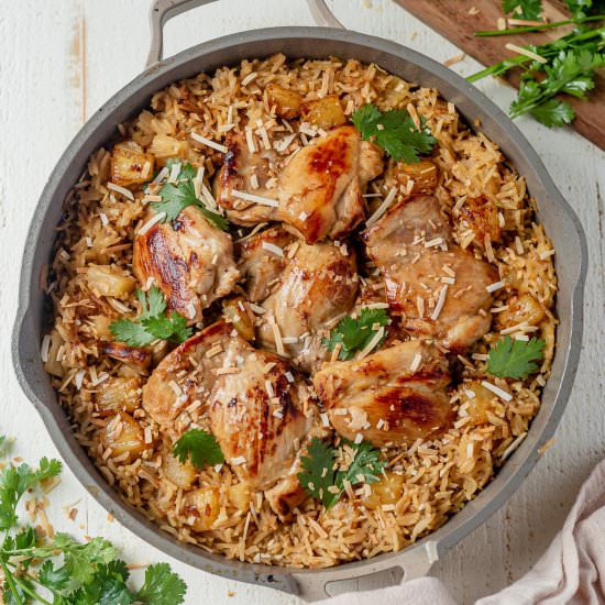 One Pot Hawaiian Chicken and Rice