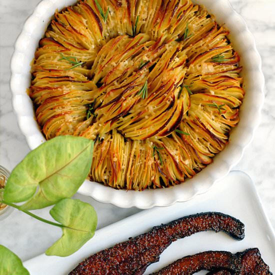 Rosemary Garlic Hasselback Potatoes