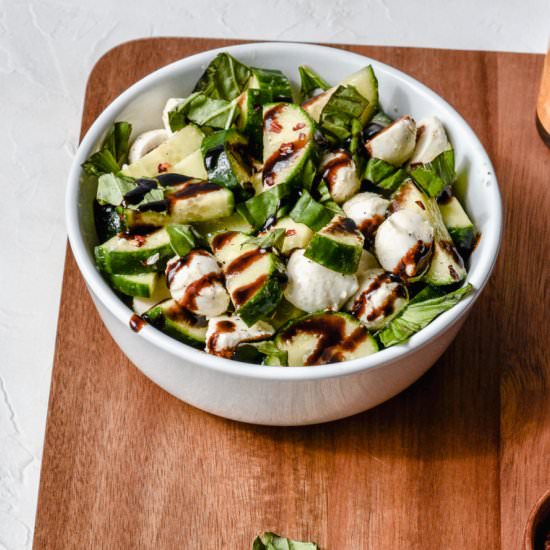 Mozzarella and Cucumber Salad