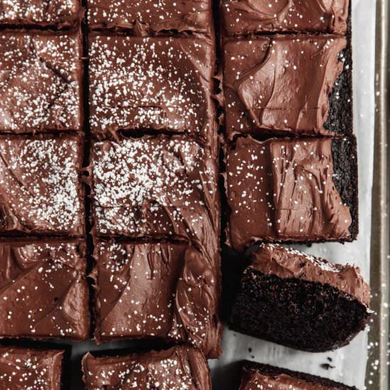 Healthy Chocolate Sheet Cake