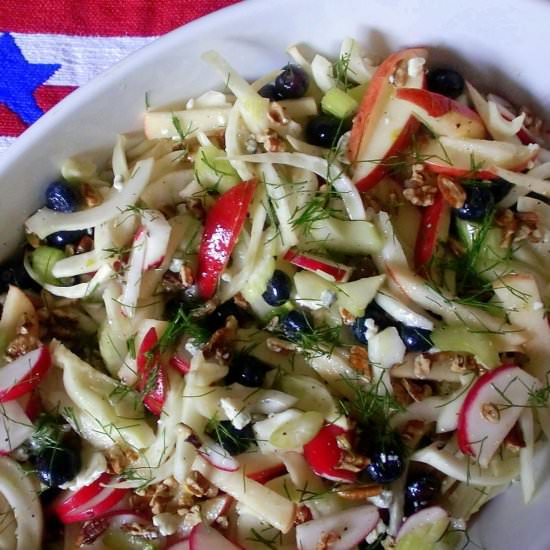 Apple, Fennel, and Radish Slaw