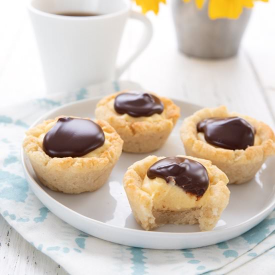 Keto Boston Cream Pie Bites