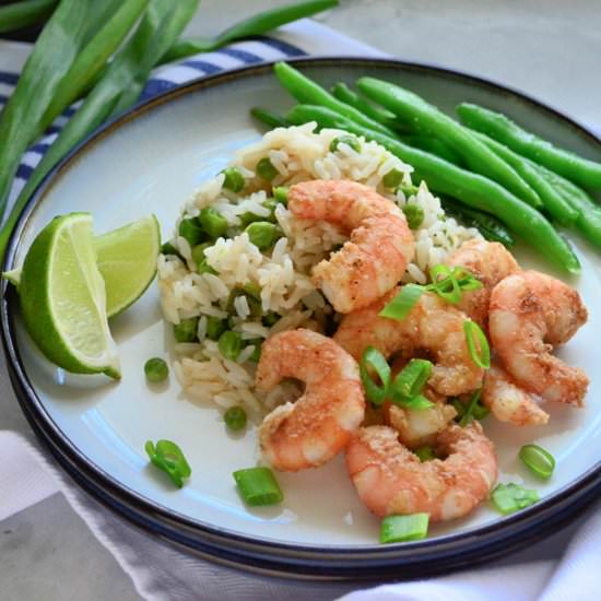 Spiced Shrimp with Ginger Rice