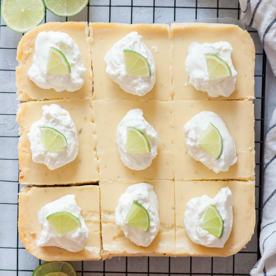 Key lime pie bars