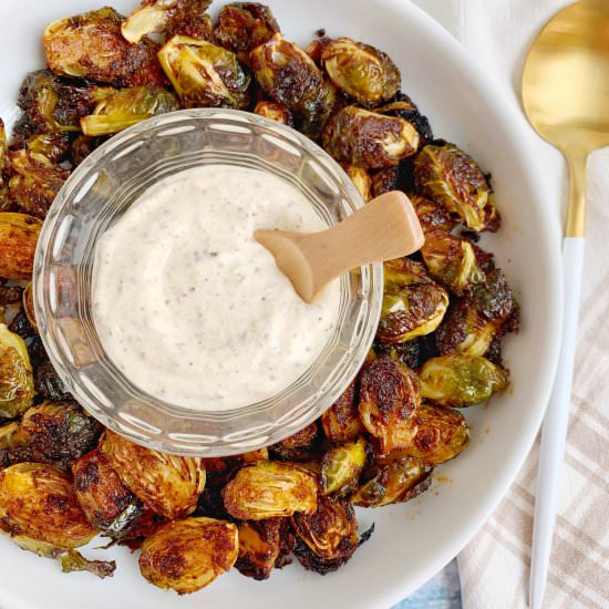 BBQ Roasted Brussels Sprouts