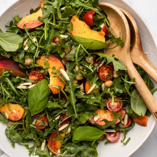SUMMER PEACH AND CHICKPEA SALAD