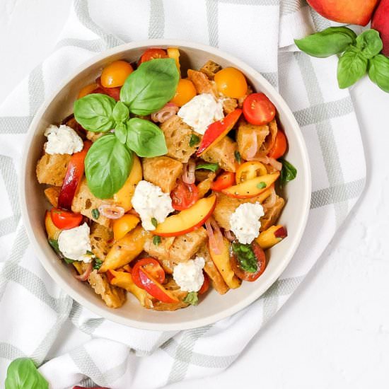 Peach & Ricotta Panzanella