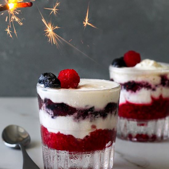 Healthy 4th of July Parfaits