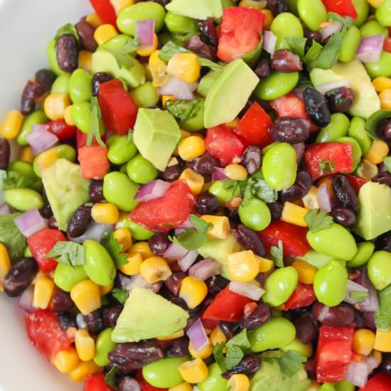 Black Bean Edamame Salad