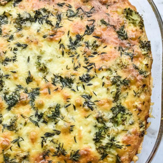 Crustless Winter Vegetable Quiche