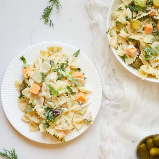 Dill Pickle Pasta Salad