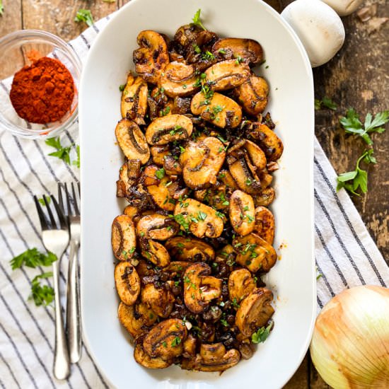 Spanish Mushrooms with Onions