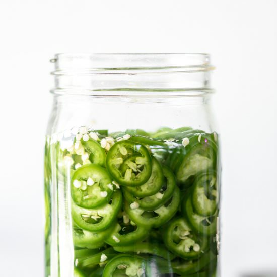 quick pickled jalapeños