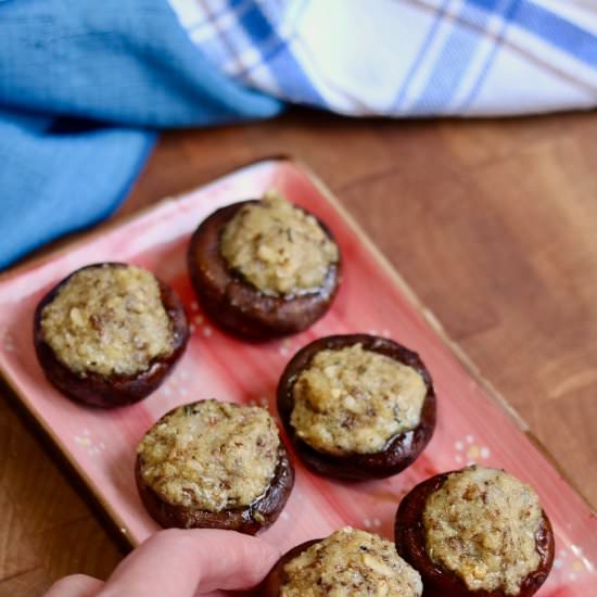 Vegan Stuffed Mushrooms