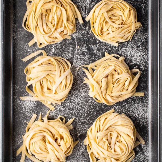 Homemade Vegan Egg Pasta