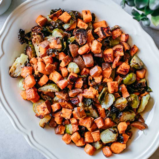 Brussels Sprouts & Sweet Potatoes