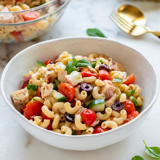 Italian Chicken Pasta Salad