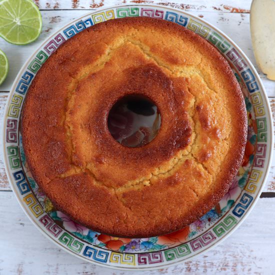 Lime yogurt cake