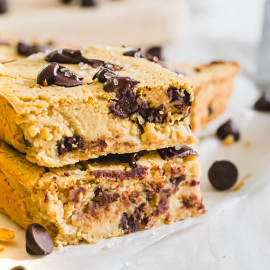 Chocolate Chip Chickpea Blondies