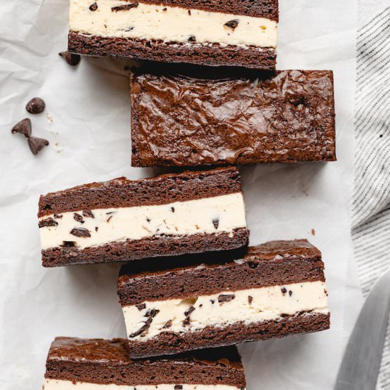 Brownie Ice Cream Sandwiches