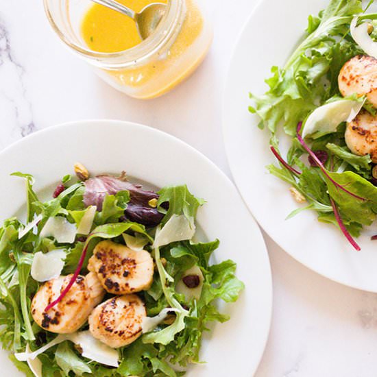 Pan Seared Scallop Salad