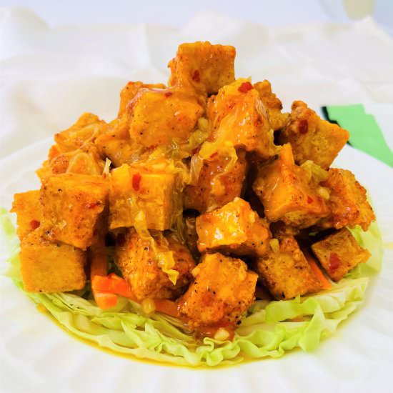 Crispy Tofu In Sweet Chili Sauce