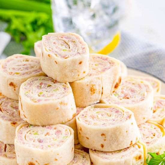 Ham Salad Tortilla Pinwheels