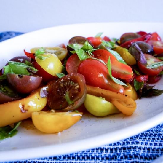 GRILLED PEPPER AND TOMATO SALAD