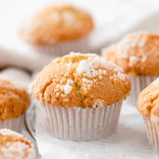 Simple and easy vegan sugar muffins
