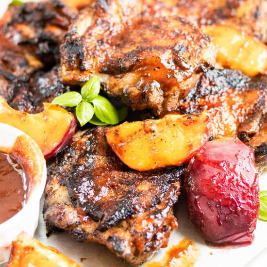 Bourbon Peach BBQ Chicken