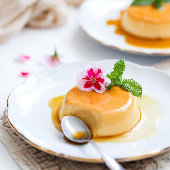 Eggless Creme Caramel Recipe
