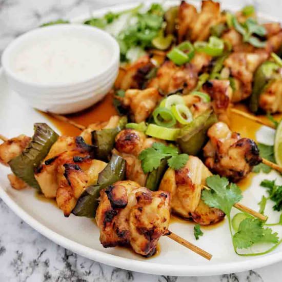 Air Fryer Chicken Skewers
