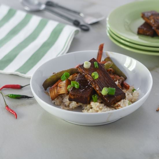 Vegan Black Bean Tofu